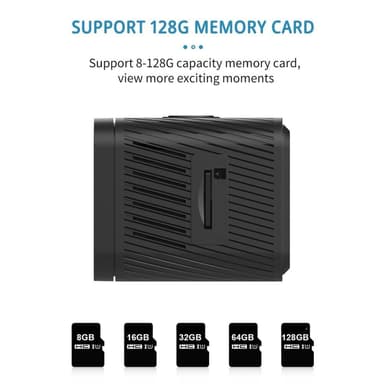 WiFi Mini-kamera HD 1080P nattesyn Hjemmesikkerhed Trådløs overvågning