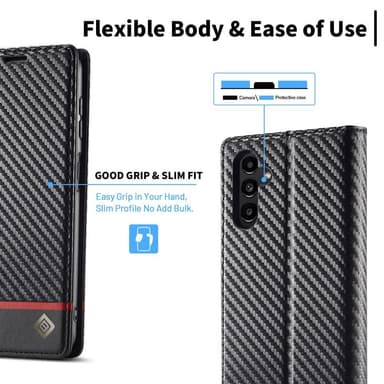 LC.IMEEKE Pung Taske til Samsung Galaxy A54 5G - Sort