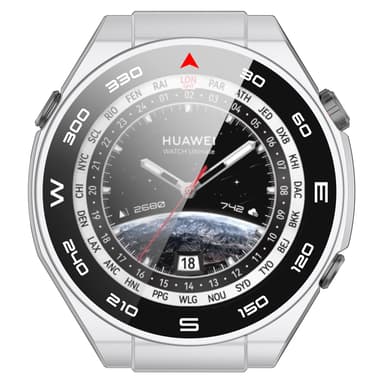 INF Smart urkasse med skærmbeskytter Sølv Huawei Watch Ultimate
