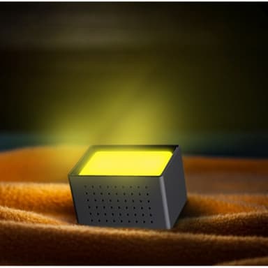 7-färgad LED-växling digital väckarklocka Hvid