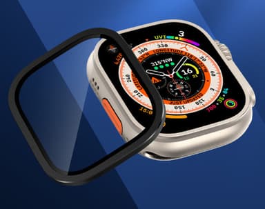Smart urkasse med skærmbeskytter Sort 49 mm Apple Watch 8