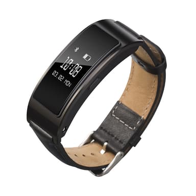 Urrem i ægte læder Sort Huawei Band B7