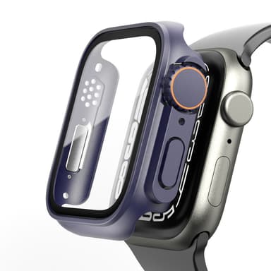 Urkasse med skærmbeskytter Apple Watch Ultra 8/7 Mørkeblå 41 mm
