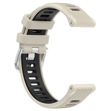 Klockarmband silikon Cremefarvet Garmin Forerunner 265 / 265 Music / 255 / 255 Music / Venu 2 / Vivoactive 4
