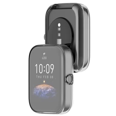 INF Fuldt beskyttende etui TPU Gennemsigtig Huami Amazfit Bip3 / Bip3 Pro