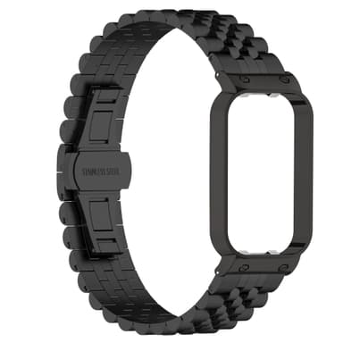 Klockarmband med boett i rostfritt stål Sort Redmi Band 2