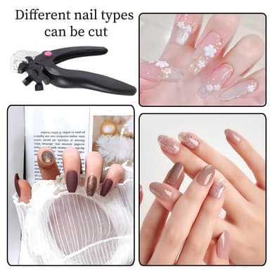 Negleklipper til False Nail Art Manicure Project Sort