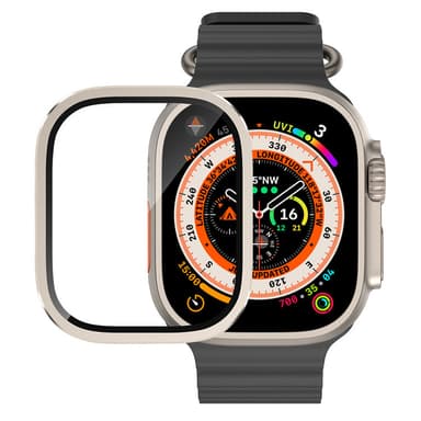 INF Smart urkasse med skærmbeskytter Sølv 49 mm Apple Watch 8