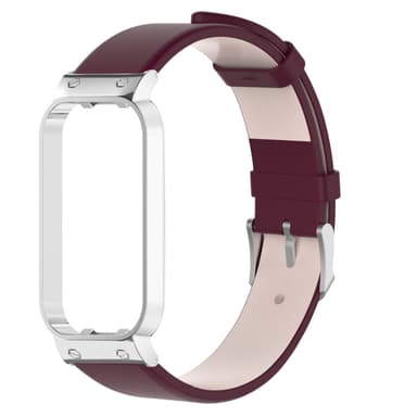 INF Urrem med urkasse i ægte læder Bordeaux Redmi Band 2