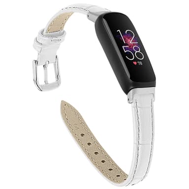 Klockarmband PU-läder Hvid Fitbit Inspire / Inspire 2 / Inspire 3 / Inspire HR