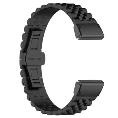 Urrem i rustfrit stål Sort 22 mm Garmin Fenix 5 / 6 / 7 / Descent G1 / Instinct 2 / Forerunner 955