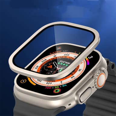 INF Smart urkasse med skærmbeskytter Sølv 49 mm Apple Watch 8