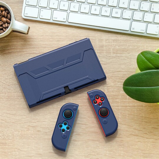 Dockbart etui Mørkeblå Nintendo Switch OLED