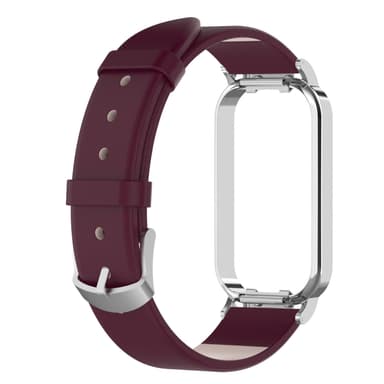 INF Urrem med urkasse i ægte læder Bordeaux Redmi Band 2