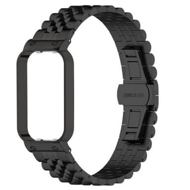 Klockarmband med boett i rostfritt stål Sort Redmi Band 2