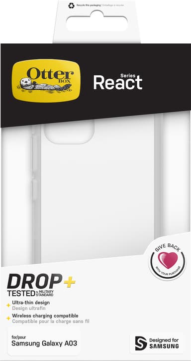 OtterBox React Samsung Galaxy A03 telefonetui