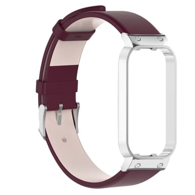 INF Urrem med urkasse i ægte læder Bordeaux Redmi Band 2