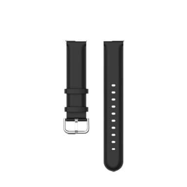 INF Urrem i ægte læder Sort 20 mm Samsung Galaxy Watch 5/5 Pro/4/4 Classic/3 41 mm, Huawei Watch GT3 42 mm/GT2 42 mm, Huami Amazfit GTR 4 Mini/3/2 Mini, Garmin Forerunner 245/245 Music