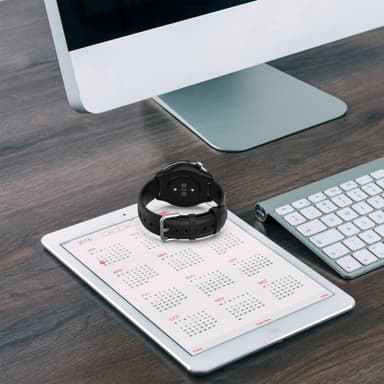 INF Urrem i ægte læder Sort 20 mm Samsung Galaxy Watch 5/5 Pro/4/4 Classic/3 41 mm, Huawei Watch GT3 42 mm/GT2 42 mm, Huami Amazfit GTR 4 Mini/3/2 Mini, Garmin Forerunner 245/245 Music