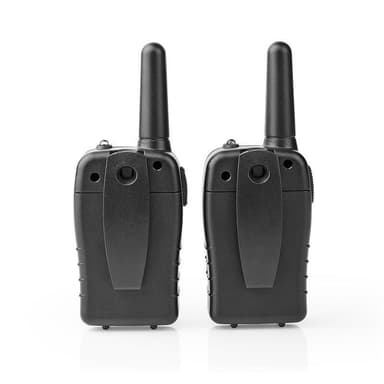 Nedis Walkie-talkie Set | 2 Håndsæt | Op til 10 km | Frekvens kanaler: 8 | PTT / VOX | Op til 3 Timer | Sort