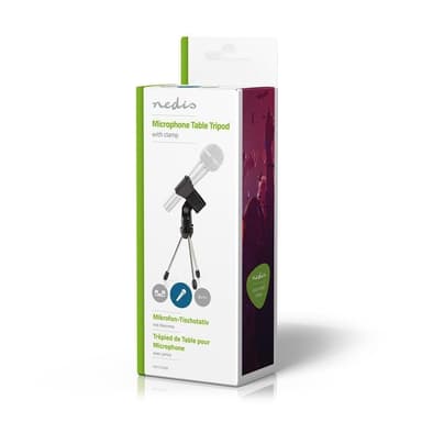 Nedis mikrofonstativ | Ben Base | ABS / Aluminium | Sort