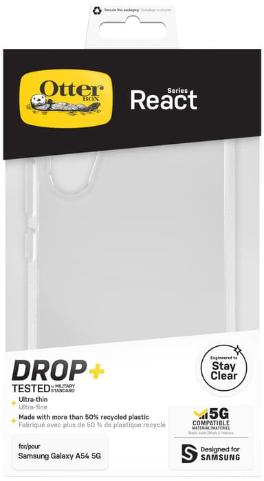 OtterBox React Galaxy A54 5G telefonetui (klar)