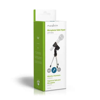 Nedis mikrofonstativ | Ben Base | ABS / Aluminium | Sort