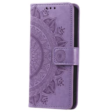 SKALO Samsung A34 5G Mandala Flip Cover - Lilla