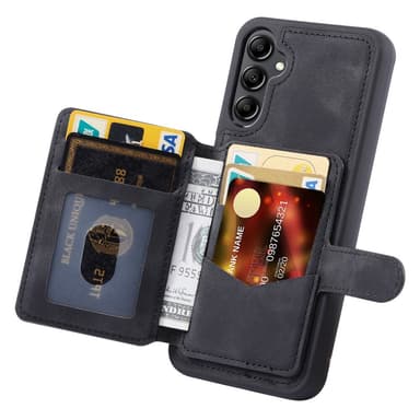 SKALO Samsung A54 5G PU-læder Cover med Pung - Sort