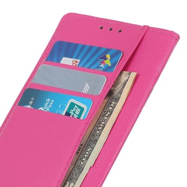 SKALO Samsung A14 4G/5G Litchi Flip Cover - Pink