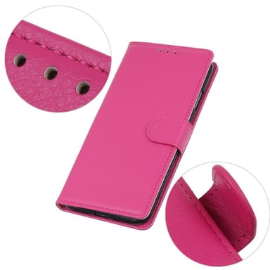SKALO Samsung A14 4G/5G Litchi Flip Cover - Pink