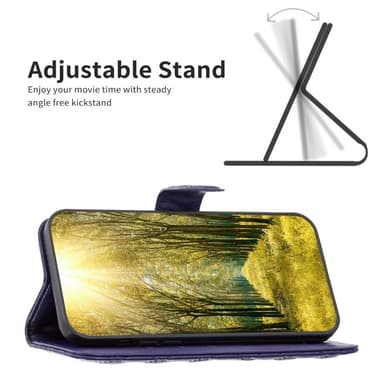 SKALO Samsung A54 5G BINFEN COLOR Quiltet Pung - Blå