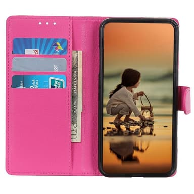 SKALO Samsung A14 4G/5G Litchi Flip Cover - Pink