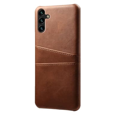 SKALO Samsung A54 5G PU-læder Kortholder Cover - Mørkebrun