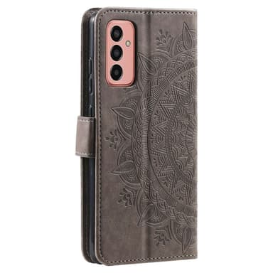SKALO Samsung A14 4G/5G Mandala Flip Cover - Grå