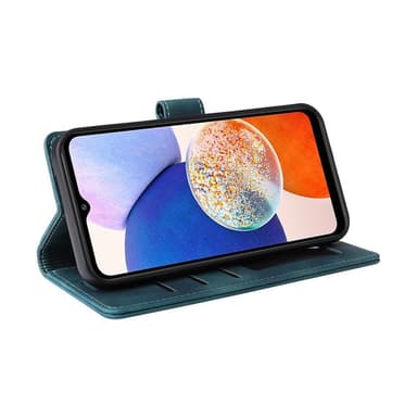 SKALO Samsung A54 5G Flip Cover m. pung i PU-læder - Grøn