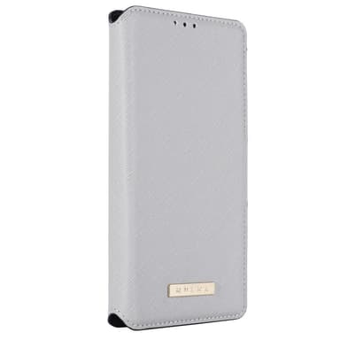 SKALO Samsung A14 4G/5G MUXMA Saffiano PU-læder Pungetui - Hvid