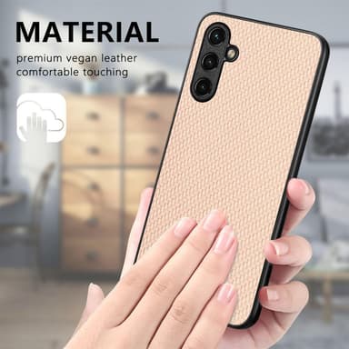 SKALO Samsung A14 4G/5G Carbon Fiber TPU cover - Khaki