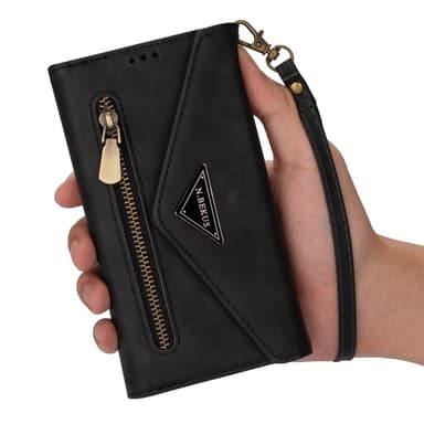 SKALO Samsung A54 5G Evelope Clutch 8-RUM - Sort