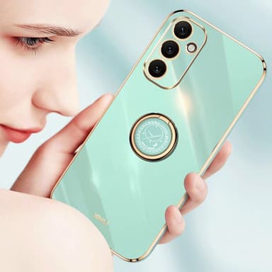 SKALO Samsung A34 5G XINLI TPU Cover med ring - Sort