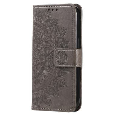 SKALO Samsung A14 4G/5G Mandala Flip Cover - Grå