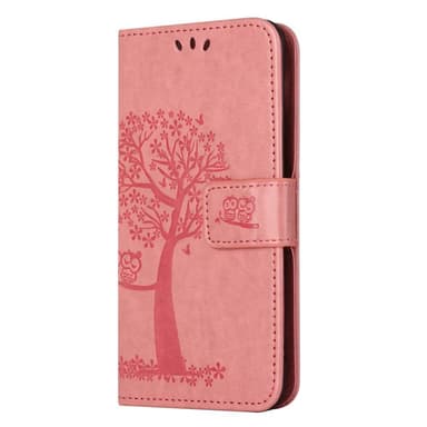 SKALO Samsung A14 4G/5G Owl Tree Flip Cover - Pink
