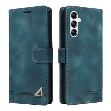 SKALO Samsung A54 5G Flip Cover m. pung i PU-læder - Grøn