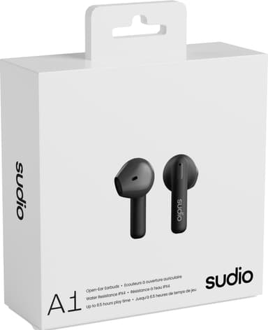 Sudio A1 trådløse in-ear høretelefoner (sort)