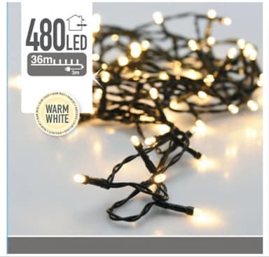 Ljusslinga 480 LED 36m, Varmvitt
