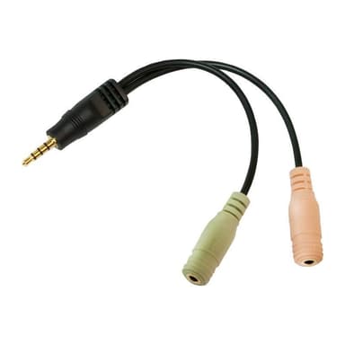 LogiLink 3,5mm Headsetuttag -> Mic/Ljud