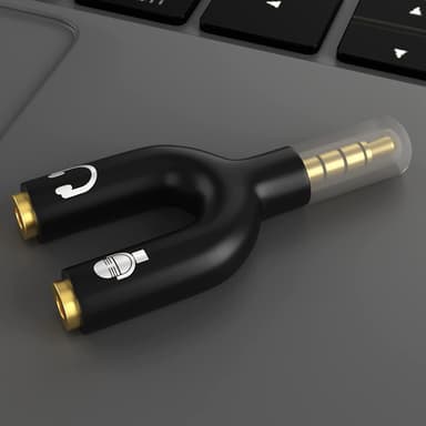 NÖRDIC Audio Adapter 3.5mm adapter til mikrofon og hovedtelefon