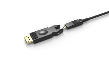 NÖRDIC 10m 2.0 aktivt 5 i 1 aftagelige adaptere HDMI, DVI, USB-C, DP og HDMI-D | Elgiganten