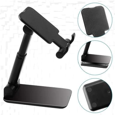 NÖRDIC Justerbart foldbart universal bordstativ til mobiltelefon tablets Iphone Ipad holder drejeligt mobilstativ