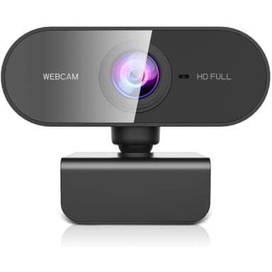 USB Webcam Fuld HD1080P 30FPS med mikrofon drejelig 360grader base og 45 grader tilt 2megapixel